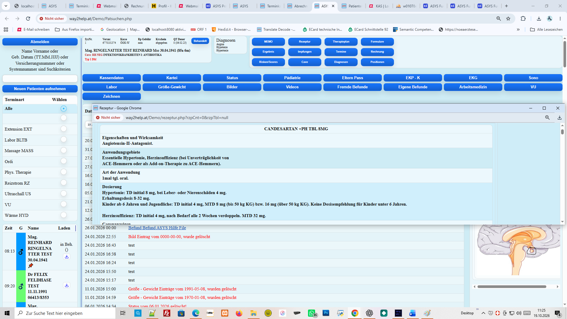 Arzneimittelinformation in ASYS